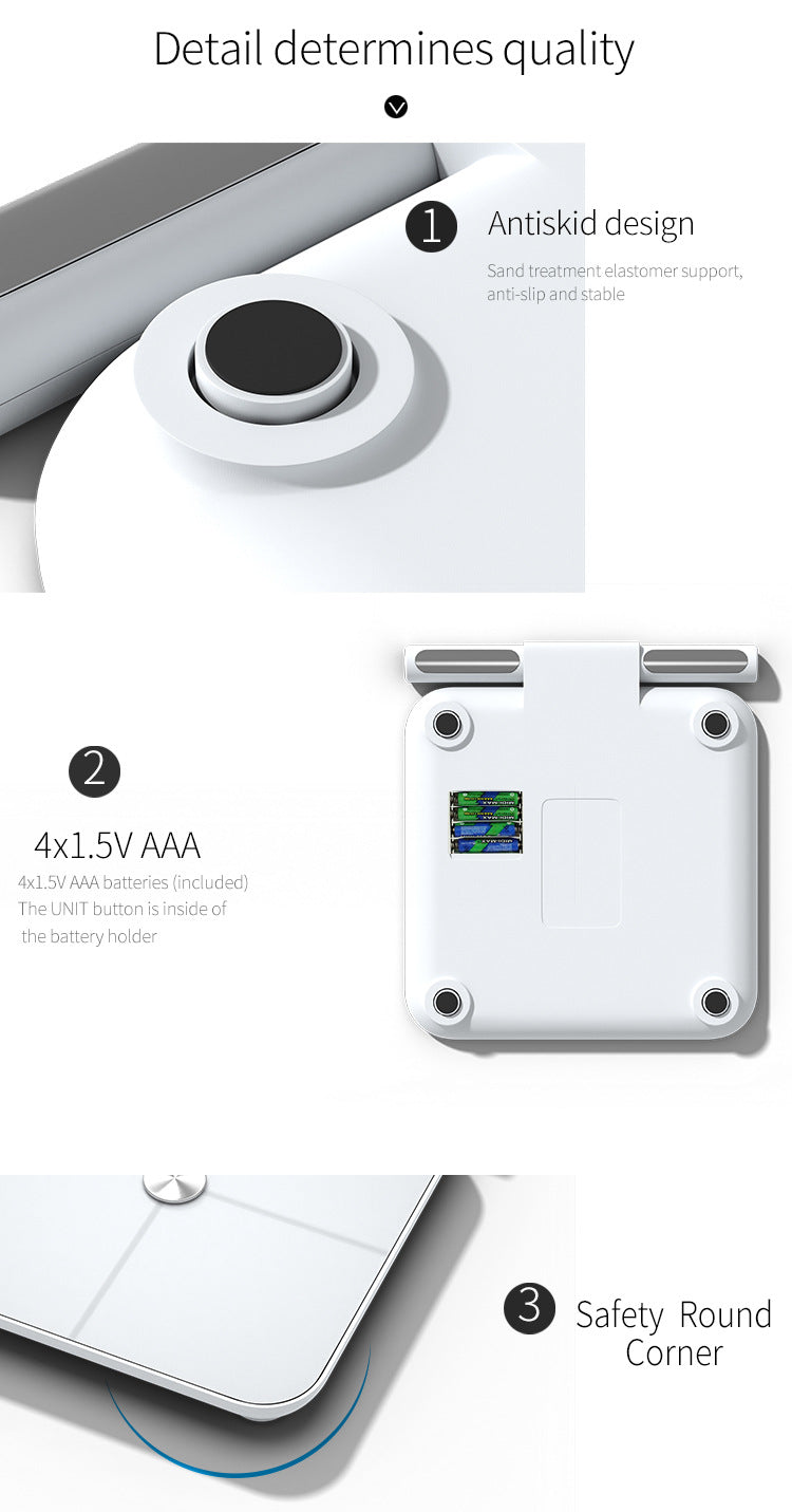 8-Elektroden-Smart-Körperfettwaage