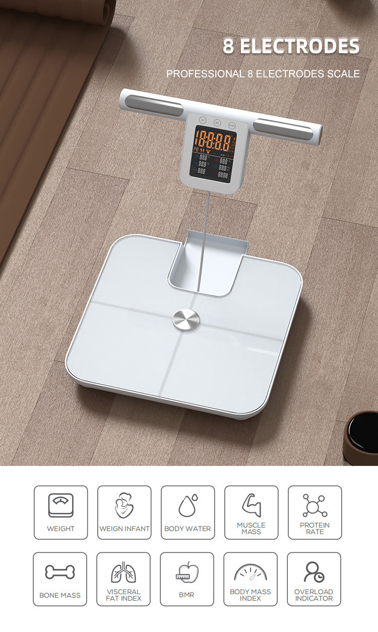 8-Elektroden-Smart-Körperfettwaage
