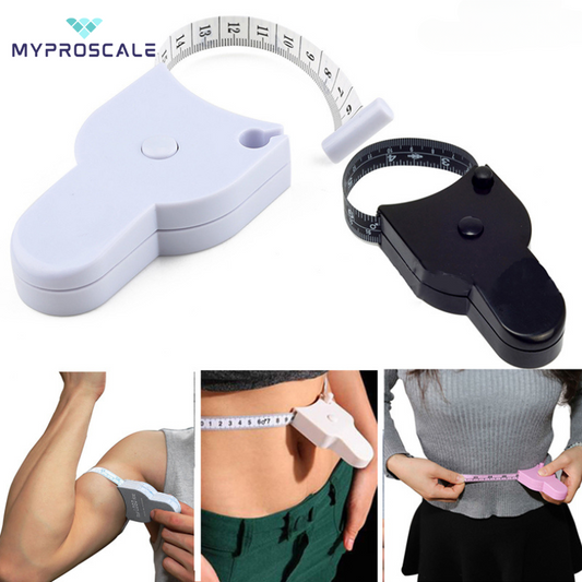 MyProScale ™ - Selbstspannendes Körper-Messband: Präzisionslineal für Fitness