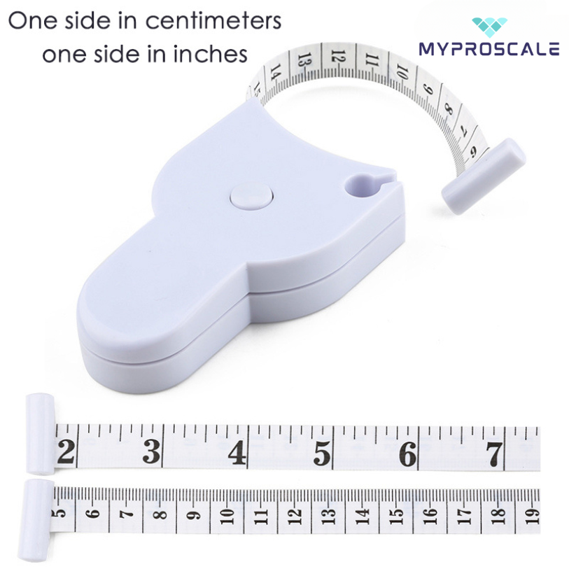 MyProScale ™ - Self-tightening body measuring tape: precision ruler for fitness
