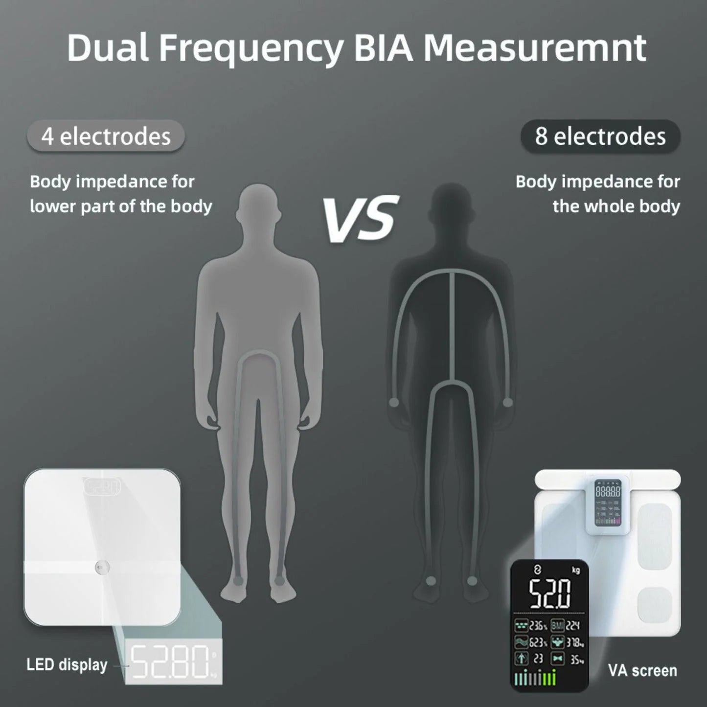 Intelligente Körperzusammensetzungswaage